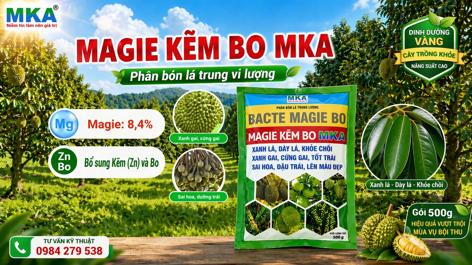 Công dụng của magie kẽm bo MKA